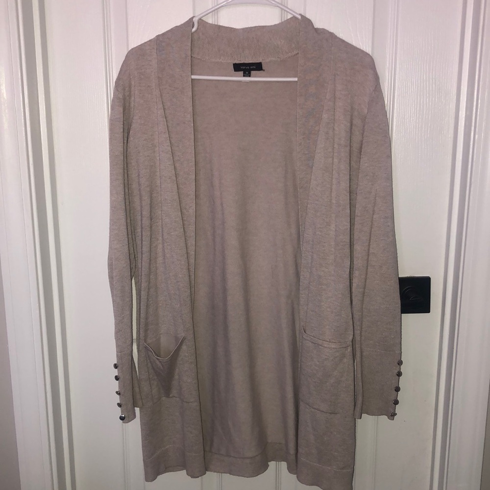 Tan cardigan size medium!